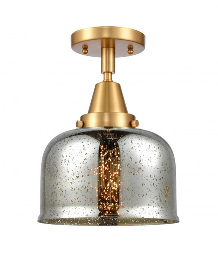 Bell - 1 Light - 8 inch - Satin Gold - Semi-Flush Mount (3442|447-1C-SG-G78)