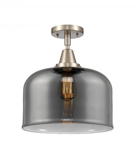 Bell - 1 Light - 12 inch - Brushed Satin Nickel - Semi-Flush Mount (3442|447-1C-SN-G73-L-LED)