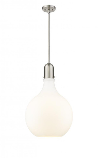 Amherst - 1 Light - 16 inch - Brushed Satin Nickel - Stem hung - Pendant (3442|492-1S-SN-G581-16-LED)
