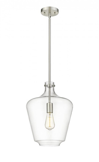 Norwalk - 1 Light - 12 inch - Brushed Satin Nickel - Stem hung - Mini Pendant (3442|493-1S-SN-G502-12)