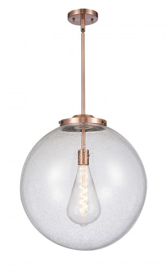 Beacon - 1 Light - 18 inch - Antique Copper - Stem Hung - Pendant (3442|221-1S-AC-G204-18)
