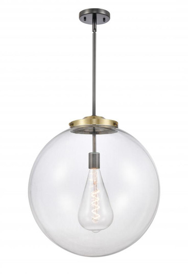 Beacon - 1 Light - 18 inch - Black Antique Brass - Stem Hung - Pendant (3442|221-1S-BAB-G202-18-LED)