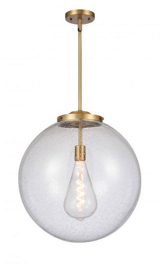 Beacon - 1 Light - 18 inch - Brushed Brass - Cord hung - Pendant (3442|221-1S-BB-G204-18)