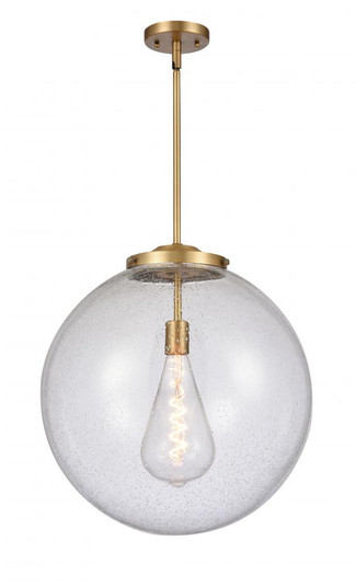 Beacon - 1 Light - 18 inch - Brushed Brass - Stem Hung - Pendant (3442|221-1S-BB-G204-18)