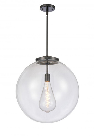Beacon - 1 Light - 18 inch - Matte Black - Stem Hung - Pendant (3442|221-1S-BK-G202-18)