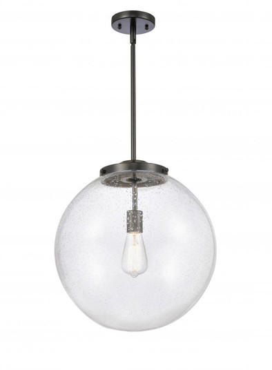 Beacon - 1 Light - 16 inch - Matte Black - Cord hung - Pendant (3442|221-1S-BK-G204-16)