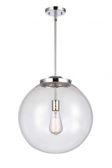 Beacon - 1 Light - 16 inch - Polished Chrome - Stem Hung - Pendant (3442|221-1S-PC-G202-16-LED)