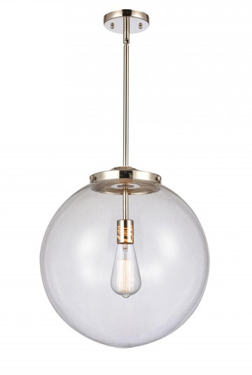 Beacon - 1 Light - 16 inch - Polished Nickel - Stem Hung - Pendant (3442|221-1S-PN-G202-16-LED)