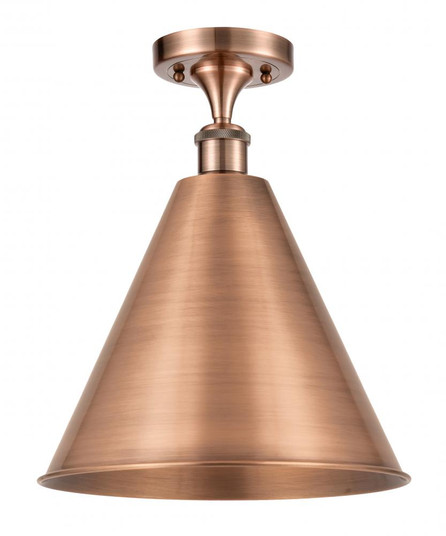 Berkshire - 1 Light - 16 inch - Antique Copper - Semi-Flush Mount (3442|516-1C-AC-MBC-16-AC-LED)
