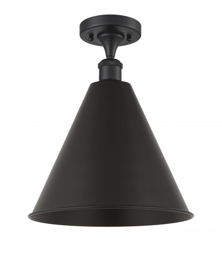 Berkshire - 1 Light - 16 inch - Matte Black - Semi-Flush Mount (3442|516-1C-BK-MBC-16-BK)