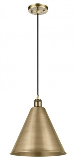 Berkshire - 1 Light - 16 inch - Antique Brass - Cord hung - Mini Pendant (3442|516-1P-AB-MBC-16-AB)
