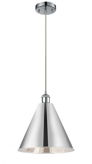 Berkshire - 1 Light - 16 inch - Polished Chrome - Cord hung - Mini Pendant (3442|516-1P-PC-MBC-16-PC-LED)