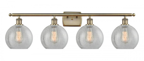 Athens - 4 Light - 38 inch - Antique Brass - Bath Vanity Light (3442|516-4W-AB-G125-8)
