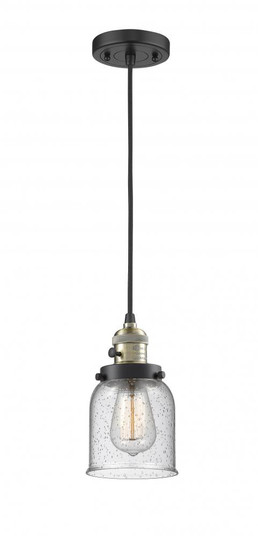 Bell - 1 Light - 5 inch - Black Antique Brass - Cord hung - Mini Pendant (3442|201CSW-BAB-G54-LED)