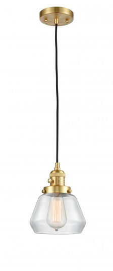 Fulton - 1 Light - 7 inch - Satin Gold - Cord hung - Mini Pendant (3442|201CSW-SG-G172-LED)