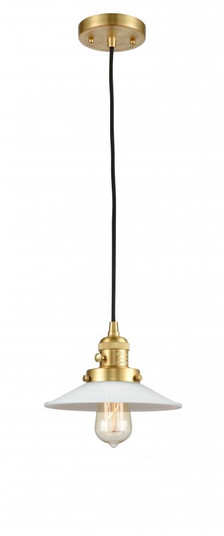Halophane - 1 Light - 9 inch - Satin Gold - Cord hung - Mini Pendant (3442|201CSW-SG-G1-LED)