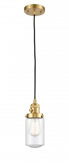 Dover - 1 Light - 5 inch - Satin Gold - Cord hung - Mini Pendant (3442|201CSW-SG-G314-LED)
