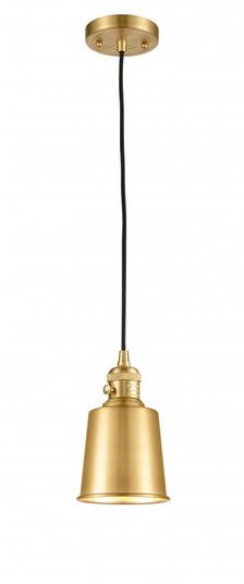 Addison - 1 Light - 5 inch - Satin Gold - Cord hung - Mini Pendant (3442|201CSW-SG-M9-SG)