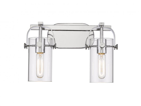 Pilaster - 2 Light - 15 inch - Polished Chrome - Bath Vanity Light (3442|423-2W-PC-4CL)