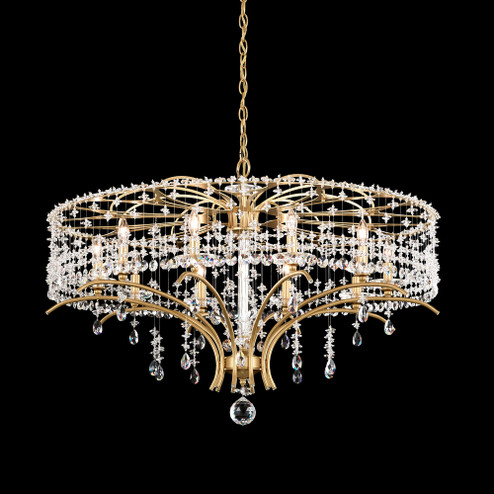 Bella Rose 10 Light 120V Chandelier in Antique Silver with Clear Heritage Handcut Crystal (168|TC1036N-48H)