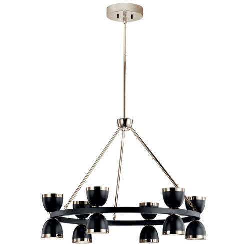 Chandelier 12Lt LED (10687|52418BKLED)