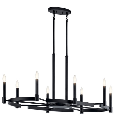 Oval Chandelier 8Lt (10687|52429BK)