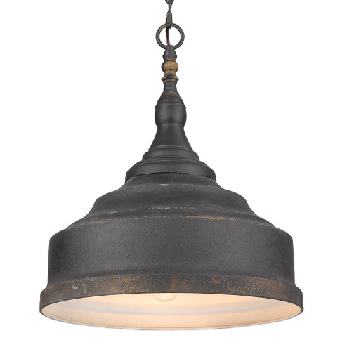 Golden Lighting Keating 3-light Pendant in Antique Black Iron (36|0806-3P ABI)