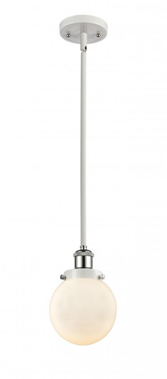 Beacon - 1 Light - 6 inch - White Polished Chrome - Mini Pendant (3442|916-1S-WPC-G201-6-LED)