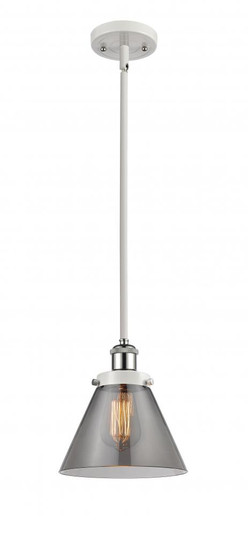 Cone - 1 Light - 8 inch - White Polished Chrome - Mini Pendant (3442|916-1S-WPC-G43-LED)