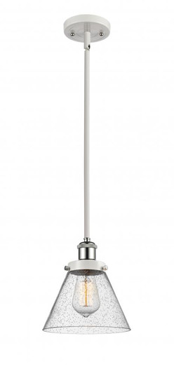 Cone - 1 Light - 8 inch - White Polished Chrome - Mini Pendant (3442|916-1S-WPC-G44-LED)