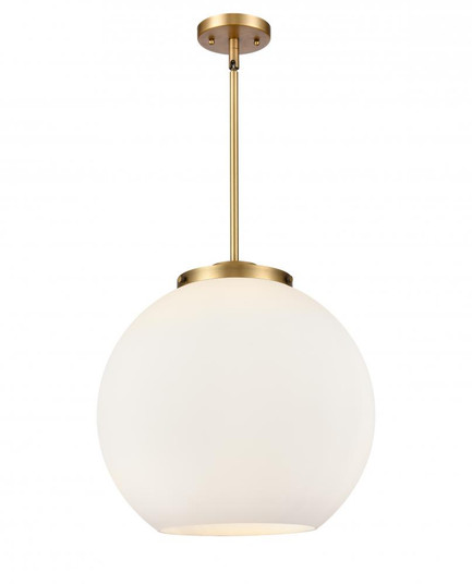 Athens - 3 Light - 16 inch - Brushed Brass - Cord hung - Pendant (3442|221-3S-BB-G121-16)