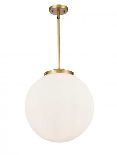 Beacon - 3 Light - 16 inch - Brushed Brass - Stem hung - Pendant (3442|221-3S-BB-G201-16)