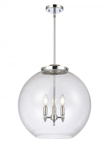 Athens - 3 Light - 18 inch - Polished Chrome - Cord hung - Pendant (3442|221-3S-PC-G124-18)