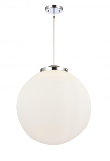 Beacon - 3 Light - 18 inch - Polished Chrome - Stem hung - Pendant (3442|221-3S-PC-G201-18-LED)