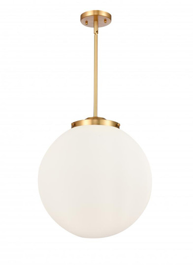 Beacon - 3 Light - 16 inch - Satin Gold - Stem hung - Pendant (3442|221-3S-SG-G201-16)