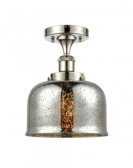 Bell - 1 Light - 8 inch - Polished Nickel - Semi-Flush Mount (3442|916-1C-PN-G78-LED)