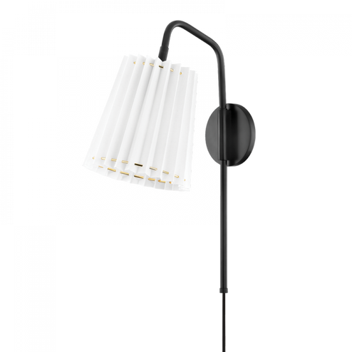 Demi Plug-In Sconce (6939|HL476101-SBK)