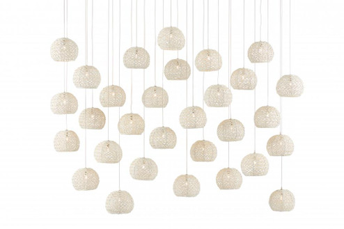 Piero White 30-Light Linear Multi-Drop Pendant (92|9000-0914)