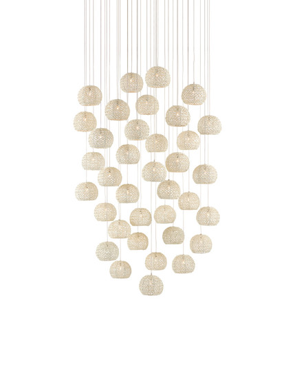 Piero White 36-Light Round Multi-Drop Pendant (92|9000-0915)