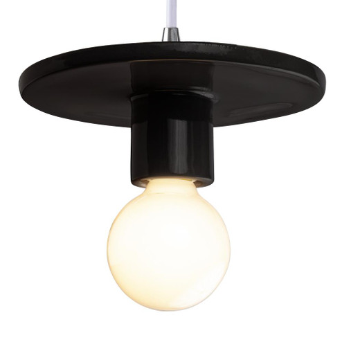 Discus Pendant (254|CER-6320-BLK-CROM-WTCD)