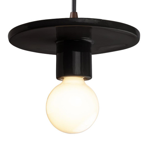 Discus Pendant (254|CER-6320-BLK-DBRZ-BKCD)