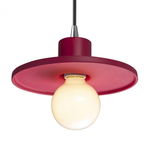 Saucer Pendant (254|CER-6325-CRSE-CROM-BKCD)