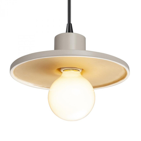 Saucer Pendant (254|CER-6325-MTGD-MBLK-BKCD)