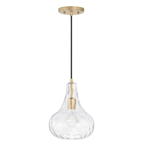 Wavy Glass Pendant in Soft Gold (8583|AA1004SF)