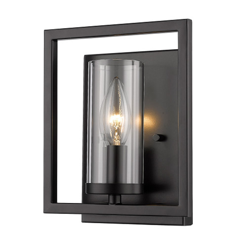 Golden Lighting Marco 1-light Wall Sconce in Matte Black (36|6068-1W BLK)