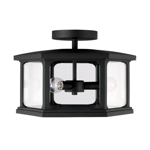 3 Light Outdoor Semi-Flush (42|946632BK)