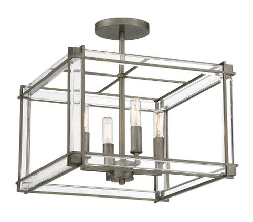 Langen Square - 4 Light Semi Flush (10|3859-756)