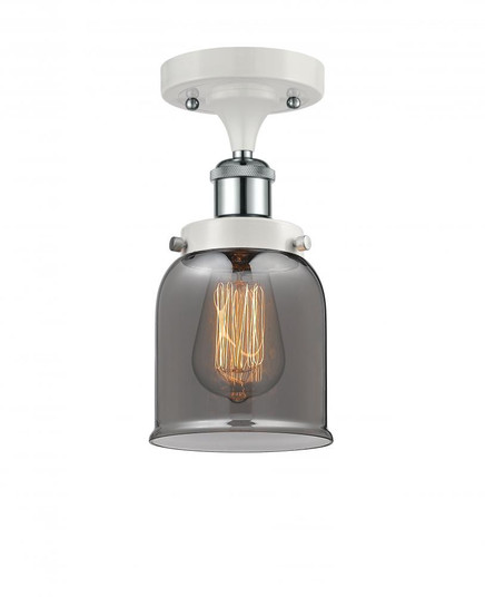 Bell - 1 Light - 5 inch - White Polished Chrome - Semi-Flush Mount (3442|916-1C-WPC-G53-LED)