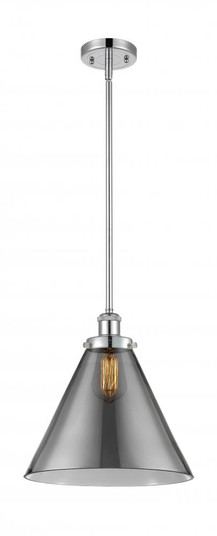 Cone - 1 Light - 12 inch - Polished Chrome - Mini Pendant (3442|916-1S-PC-G43-L-LED)