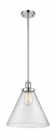 Cone - 1 Light - 12 inch - Polished Chrome - Mini Pendant (3442|916-1S-PC-G44-L)
